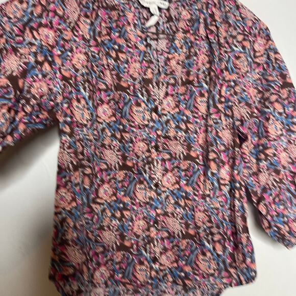 Apiece Apart Pink Mitte Floral Top Sz XXS - Picture 6 of 8
